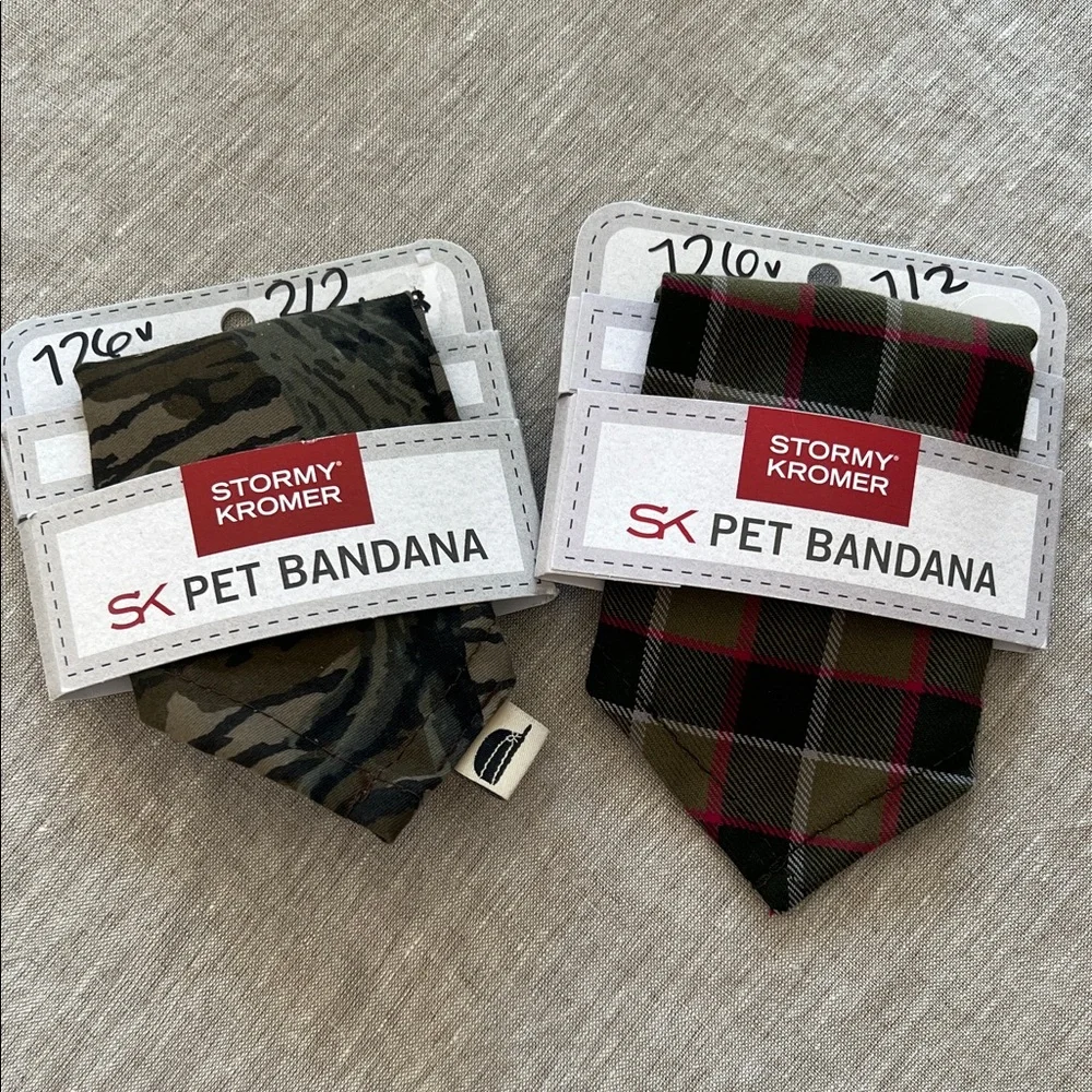 Stormy Kromer SK Pet Bandana Bundle of 2